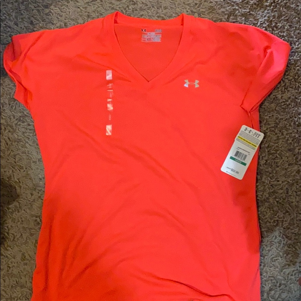 BRAND NEW!!!  Under Armour bright orange top